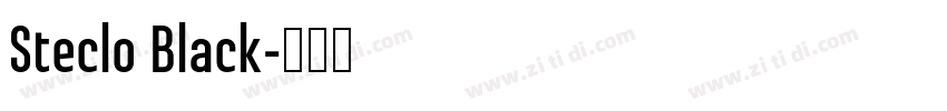 Steclo Black字体转换